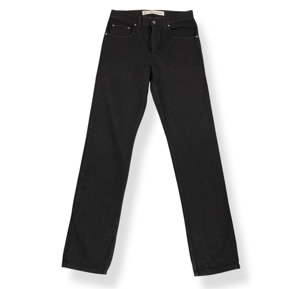 Arizona Jeans Men 32x36 Black Straight Leg 90s Cotton Tall VTG Deadstock NEW‎